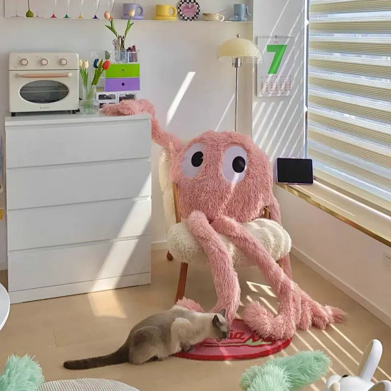 175CM  Giant Swag Ferry Plush Alien Monster Octopus Stuffed Toy For Safe or Comfort Pillow