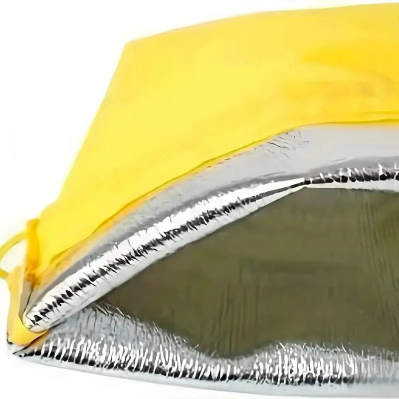Durable Yellow Banana Storage Bag – Insulated Fresh-Keep Drawstring Bag for Fruits & Vegetables | Reusable Banana Preservation Pouch