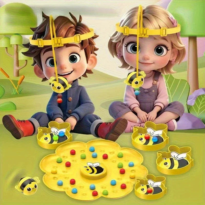 Little Bumblebee Board Game – Educational Puzzle & Fishing Toy for Kids
