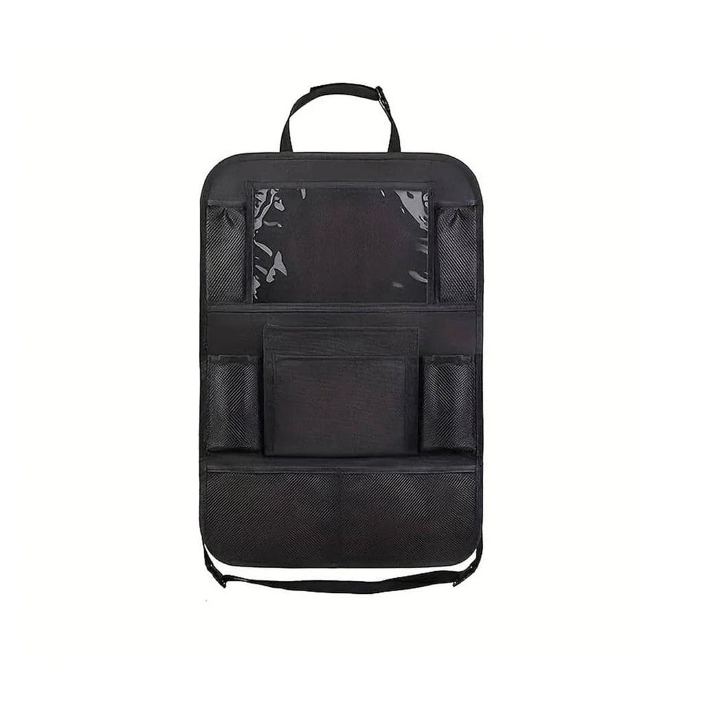 Black Multi-Grid Car Seat Back Storage Bag Organizer