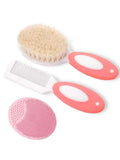 Baby Hair Brush Set – Soft Silicone Bristle Comb for Newborns