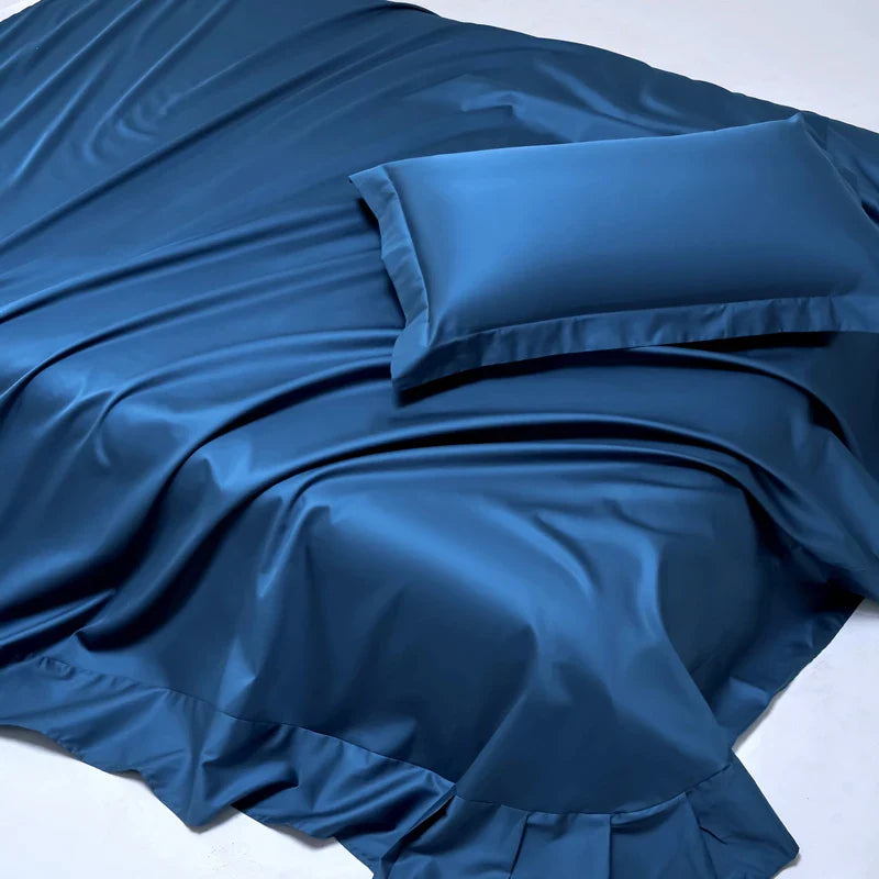 100% Egyptian Cotton Bed Sheet Set 1000TC Size Single, Double & Queen