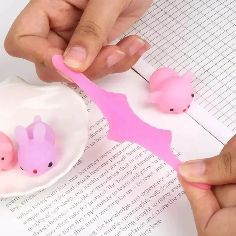 20PCS Cute Animal Squishy Toys – Soft Rubber Stress Relief Gifts