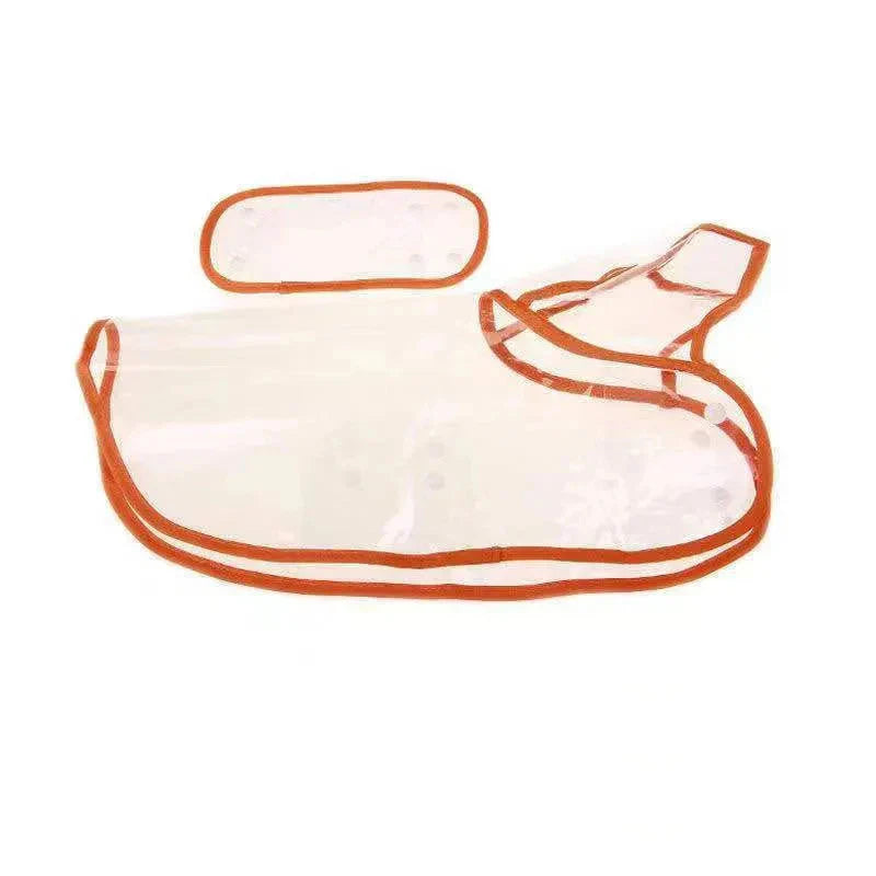Transparent Dog Raincoat – Waterproof Hooded Pet Rainwear Jacket for Small Dogs