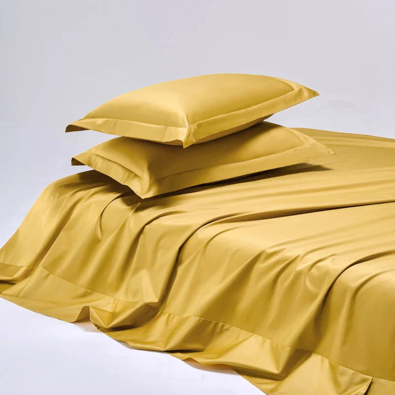 100% Egyptian Cotton Bed Sheet Set 1000TC Size Single, Double & Queen