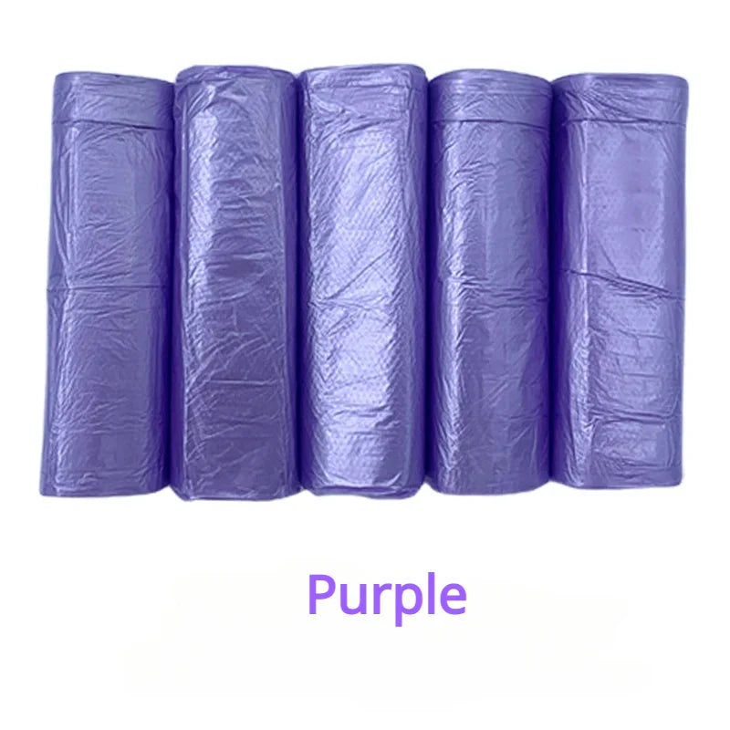 100PCS Mixed Color Garbage Bags – Thick Disposable Trash Can Liners