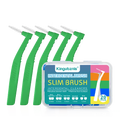 Interdental Brush 20-Pack - Soft Mini Brushes with Dust Cover for Orthodontic and Dental Cleaning