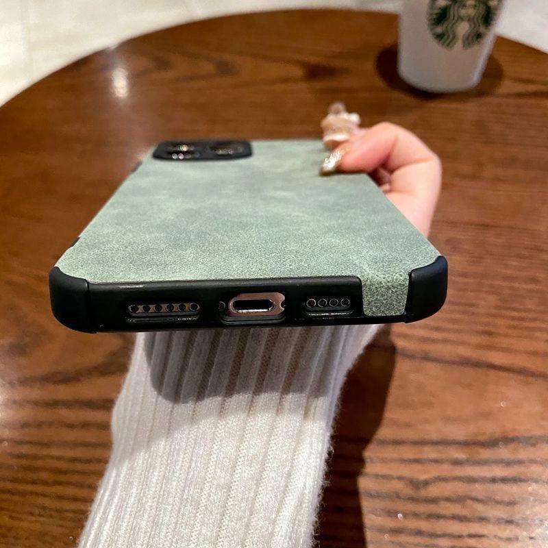 Business Iphone PU Leather Phone Case For iPhone 13 12 11 14 Pro Max Mini XR XS X Luxury Silicone Shockproof Soft Cover Ultra Thin Slim Leather Case Anti-Scratch Hard Back Cover for iPhone