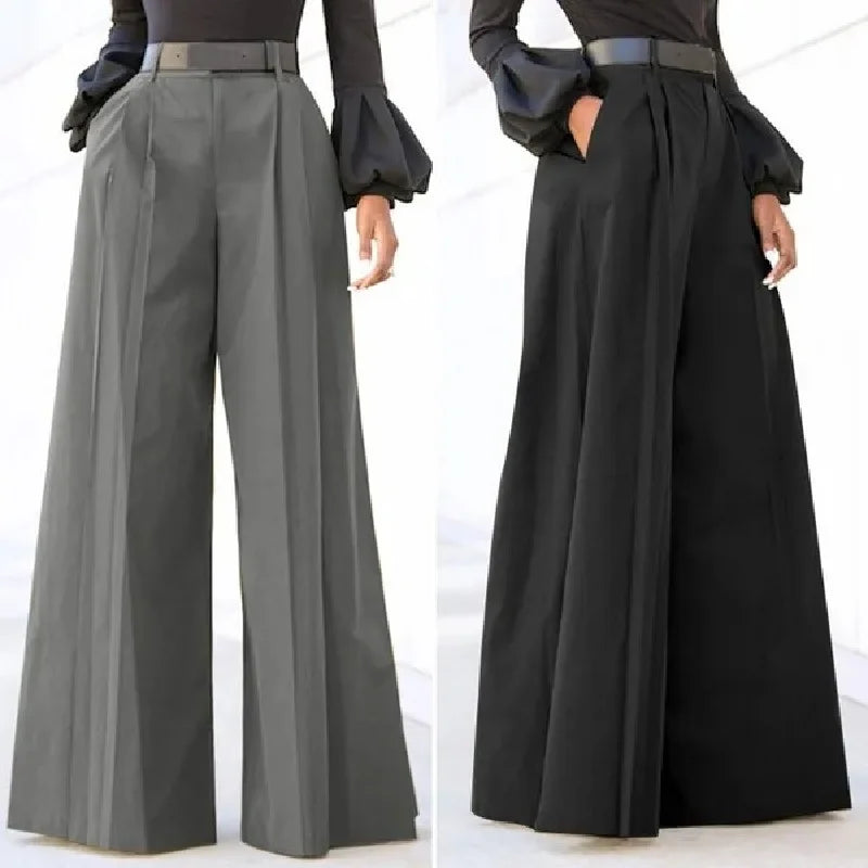 Women's Wide Leg Palazzo Pants Summer Printed Cropped Linen Comfy Baggy