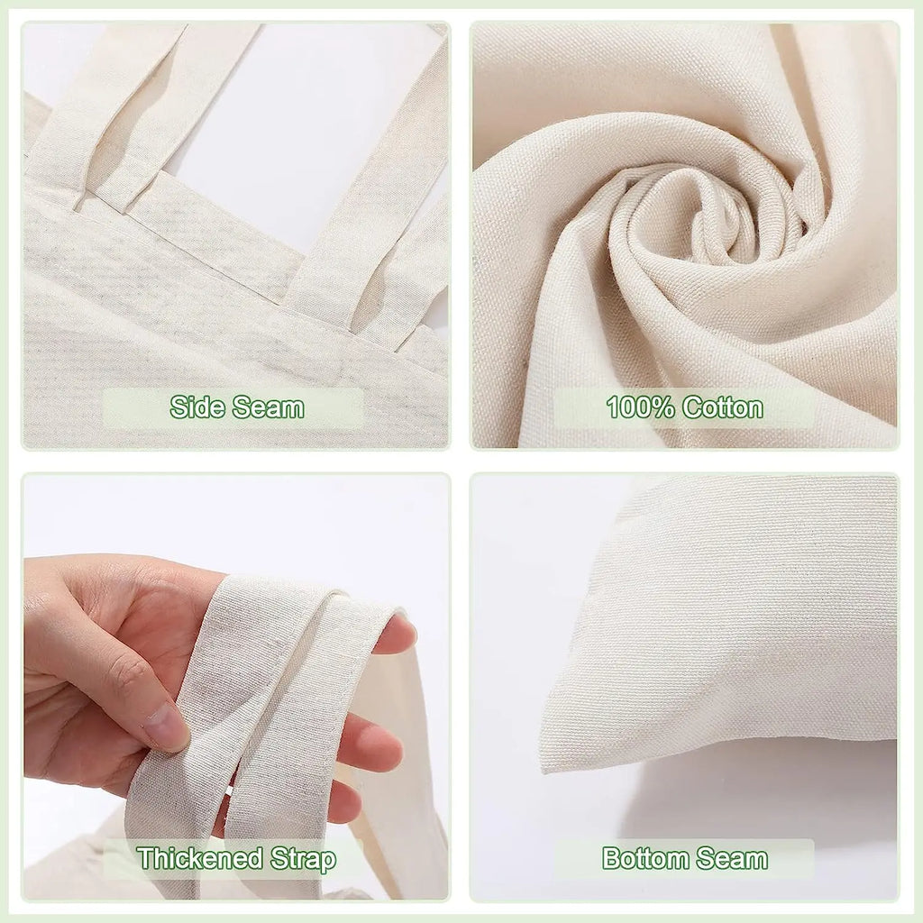 Bulk Wholesale 100pcs/Lot Reusable Cotton Bag Custom Canvas Shopping Tote Bags with Logo