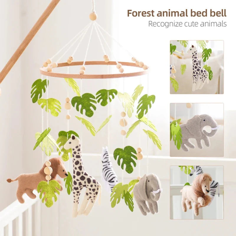Baby Crib Mobile Rattle Toy Forest Animal Bed Bell