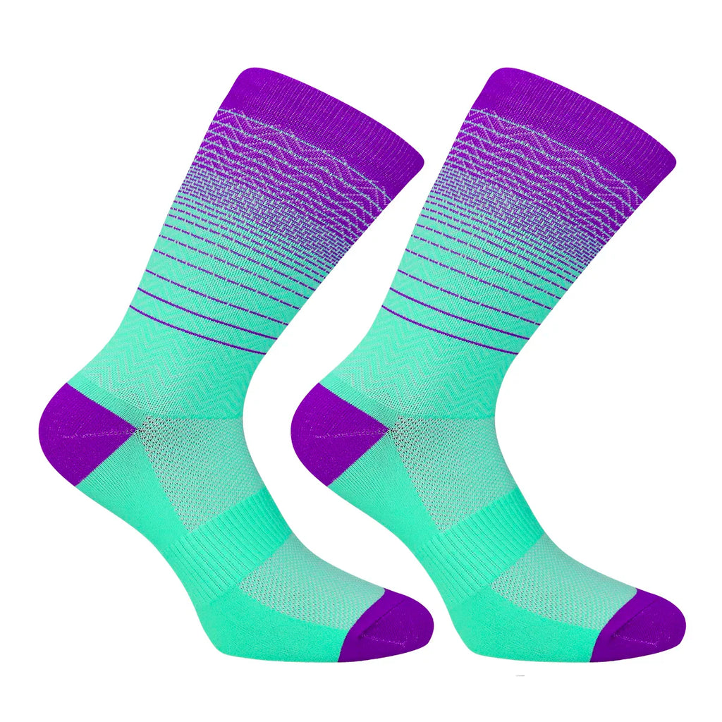 Cycling Socks Men Women Running Socks Breathable Wear-resistant Camping Hiking Socks Tube Compression Sports Socks
