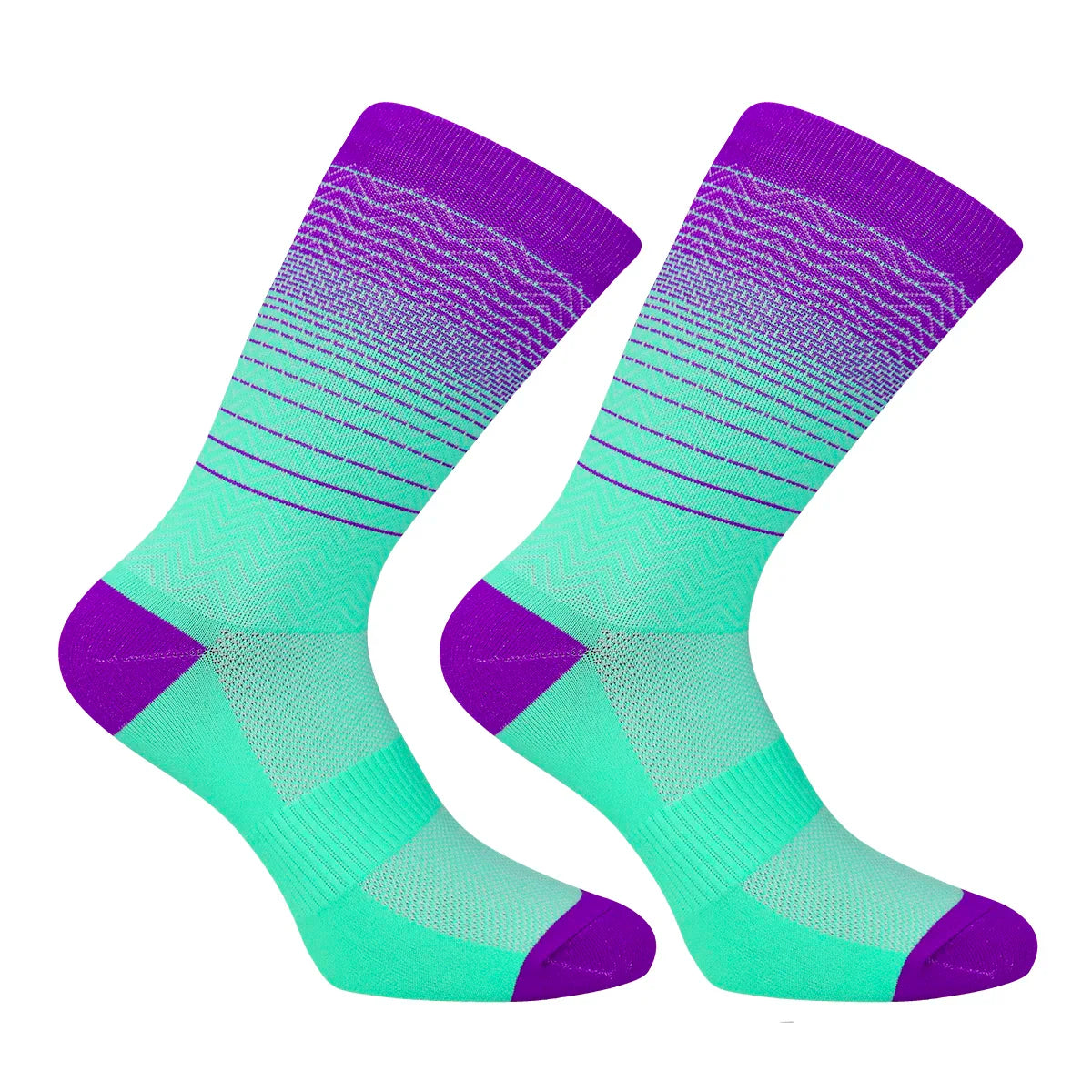 Cycling Socks Men Women Running Socks Breathable Wear-resistant Camping Hiking Socks Tube Compression Sports Socks