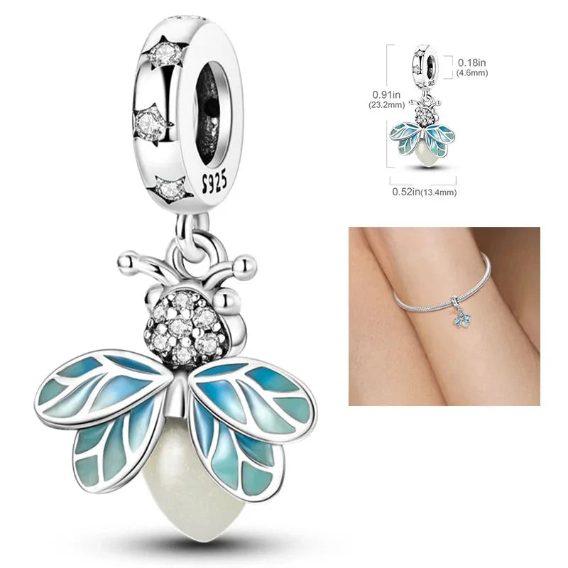 Hot Sale 925 Sterling Silver Charms Beads for Women - Perfect Fit for Pandora Bracelets, Fashionable Jewelry Pendant