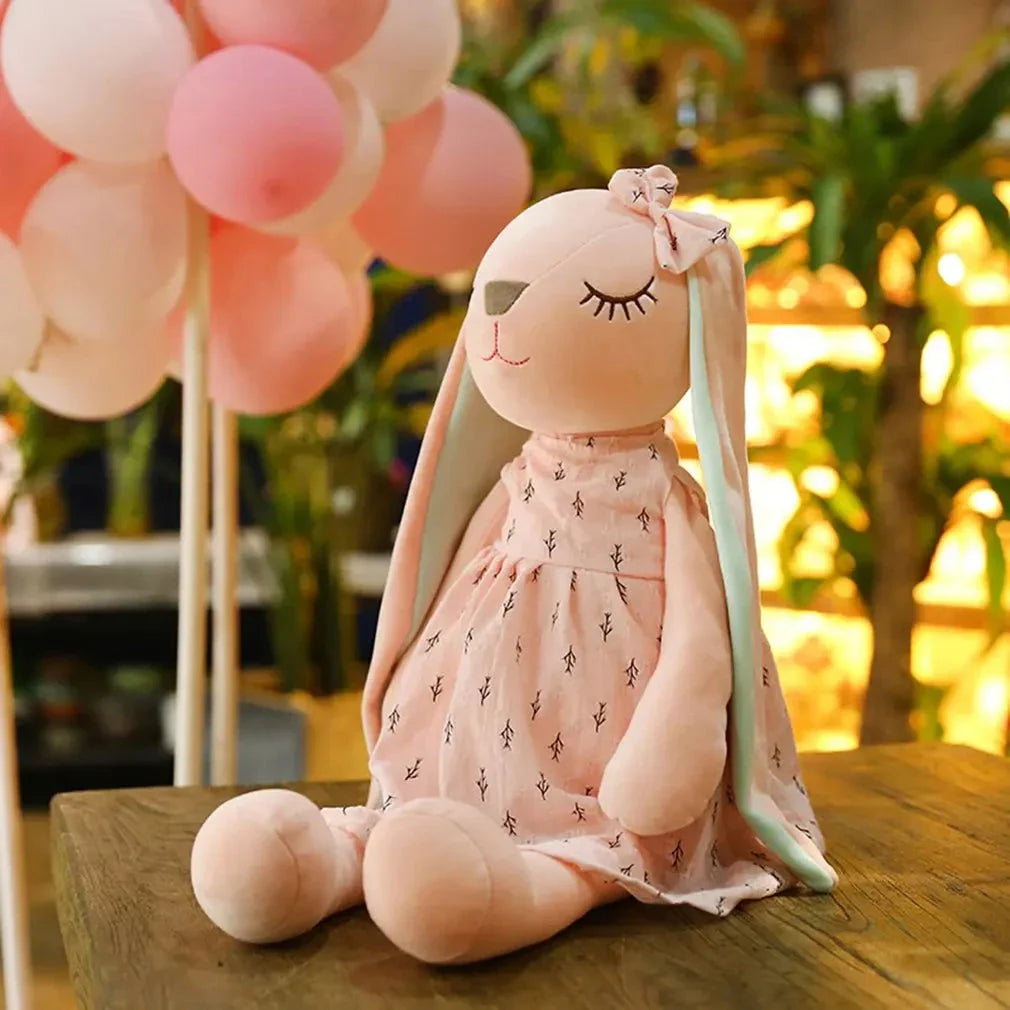 35cm Cute Bunny Plush Toy – Soothing Sleeping Rabbit Doll for Kids