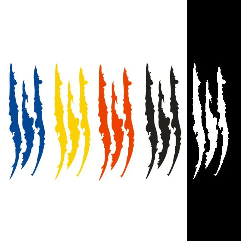Reflective Monster Claw Car Sticker – Scratch Stripe Headlight Decal | Waterproof Vinyl Auto Exterior Decoration Accessories