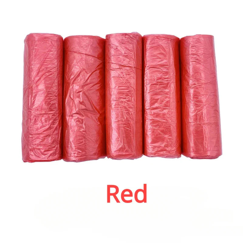 100PCS Mixed Color Garbage Bags – Thick Disposable Trash Can Liners