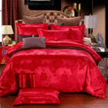 High End Jacquard Luxury European Duvet Cover Set Satin