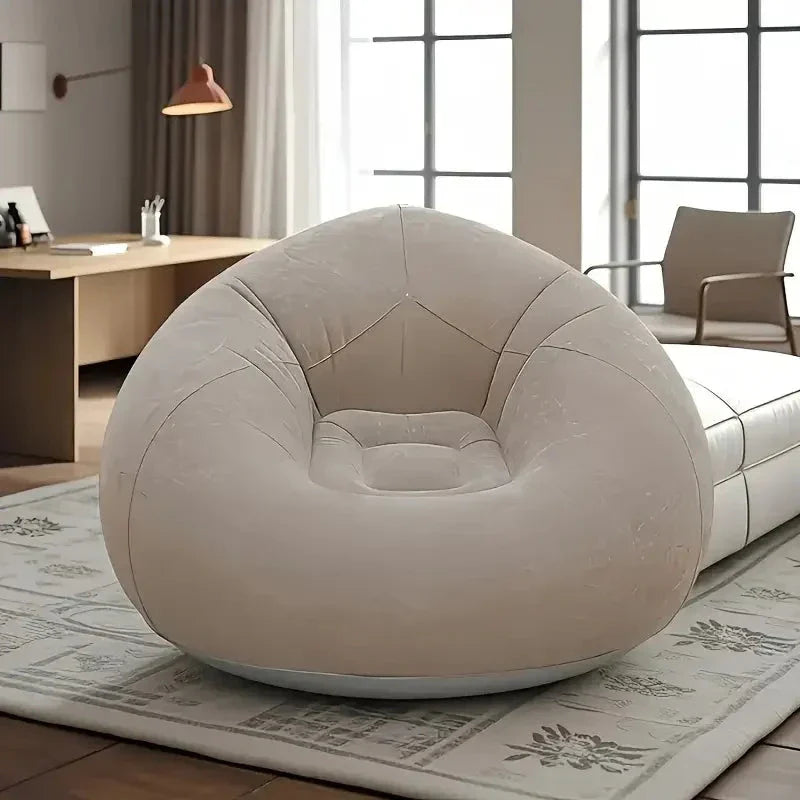 Inflatable PVC Sofa with Air Pump – Outdoor Camping & Travel