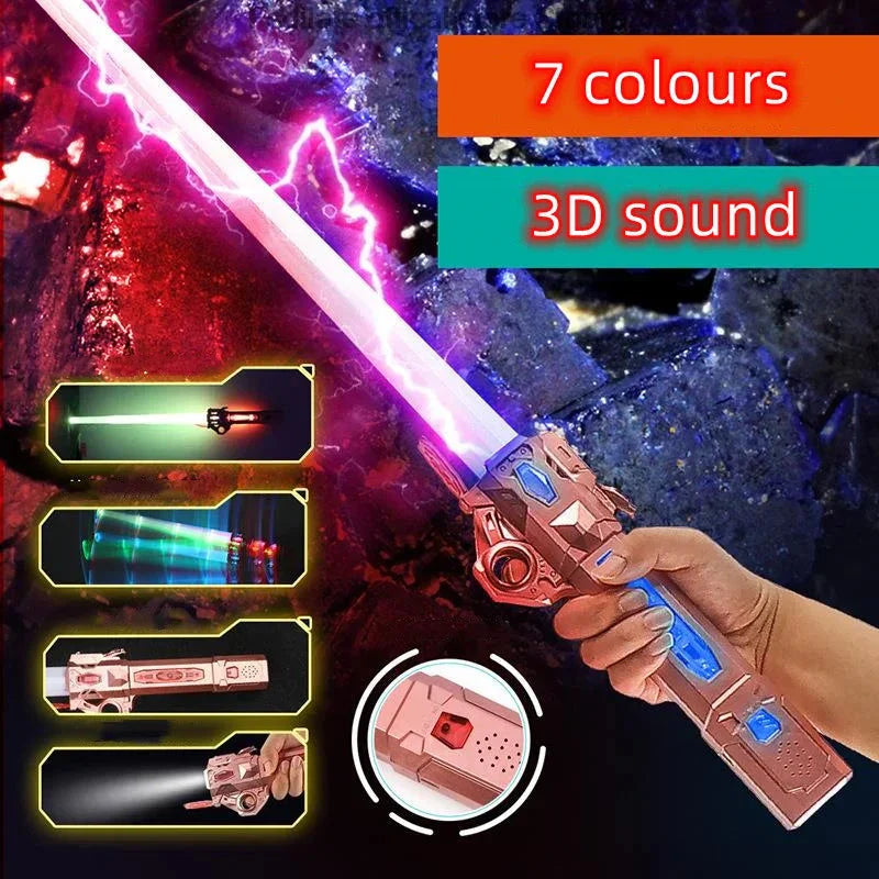 Children’s Lightsaber Toy – 2-in-1 RGB Flash Sword for Kids