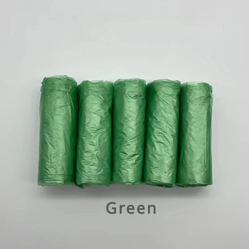100PCS Mixed Color Garbage Bags – Thick Disposable Trash Can Liners