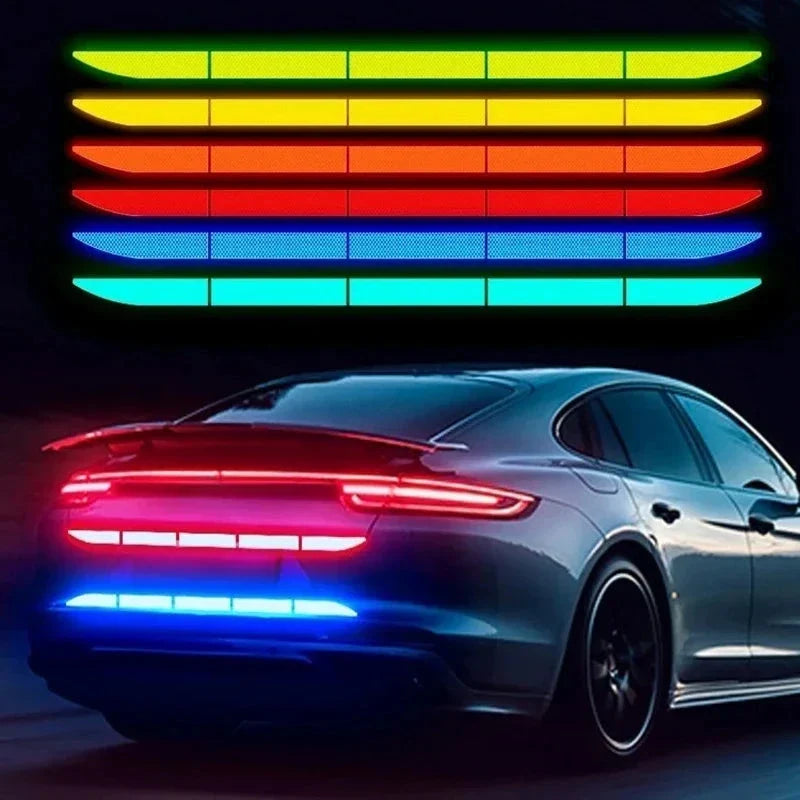 1 Set Reflective Warning Safety Tape – Car Trunk Anti-Collision Strips for Vehicle Protection