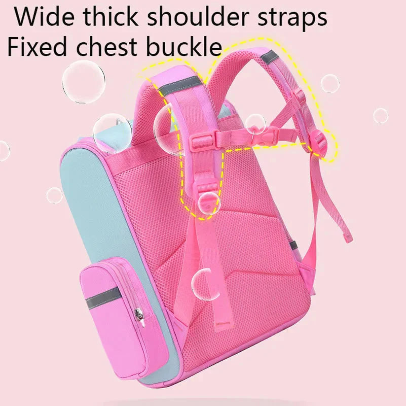 Kid Unicorn Backpack for Girls – Rainbow Eyes Waterproof School Bag