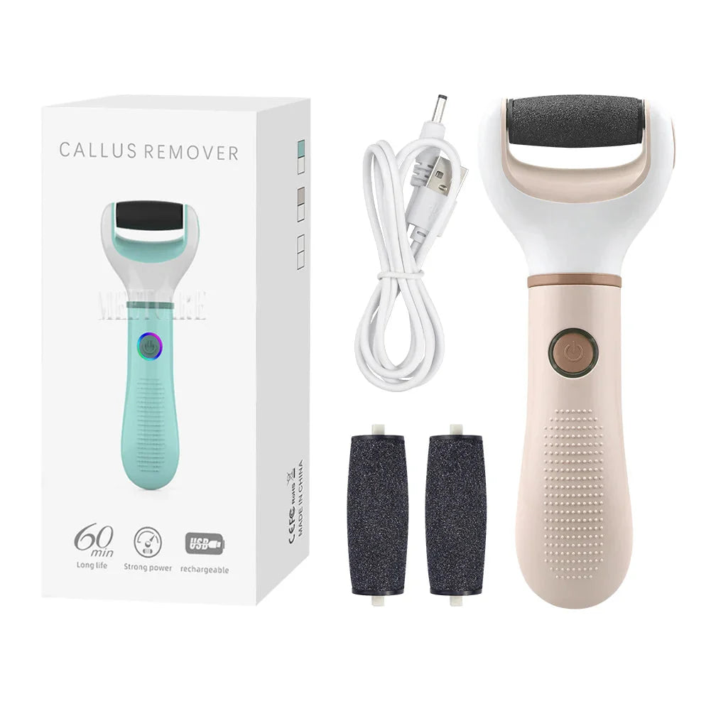 Electric Foot Grinder - Wireless Pedicure Tool for Dead Skin, Calluses, and Cracks