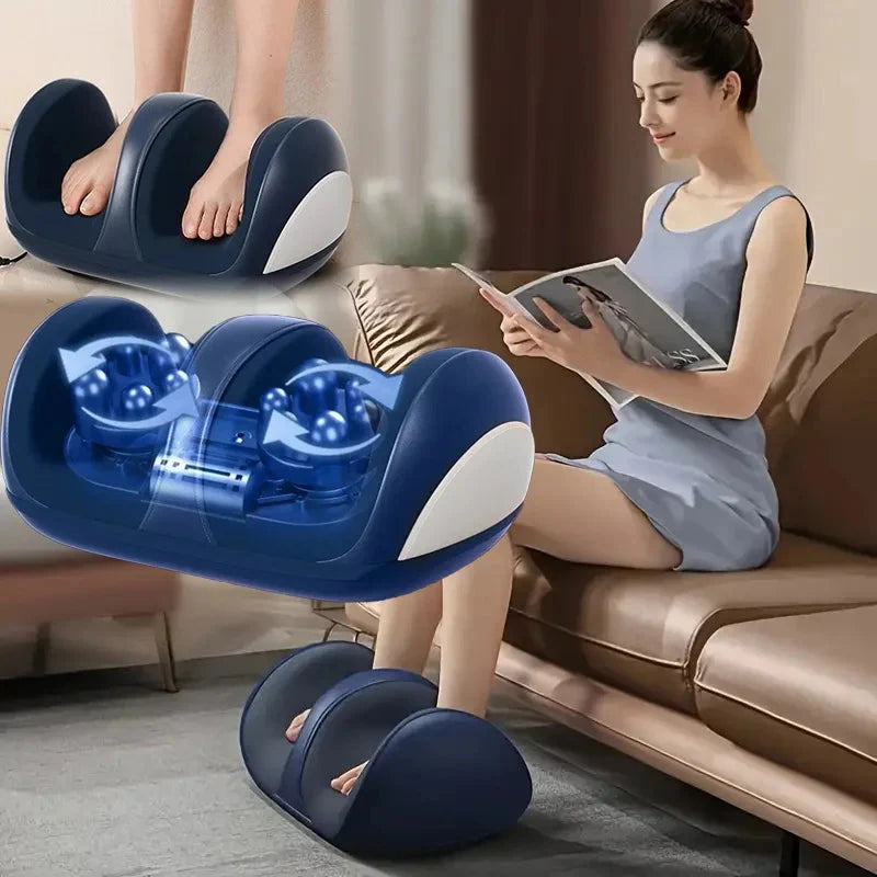 Extra Big Electric Foot Massager – Shiatsu Hot Compress & Leg Roller