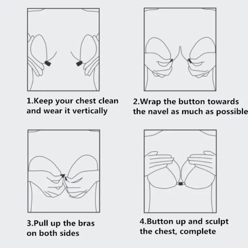 2/1pcs Women Self Adhesive Lift Up Bra Invisible Cover Bra Silicone Pad Strapless Breast