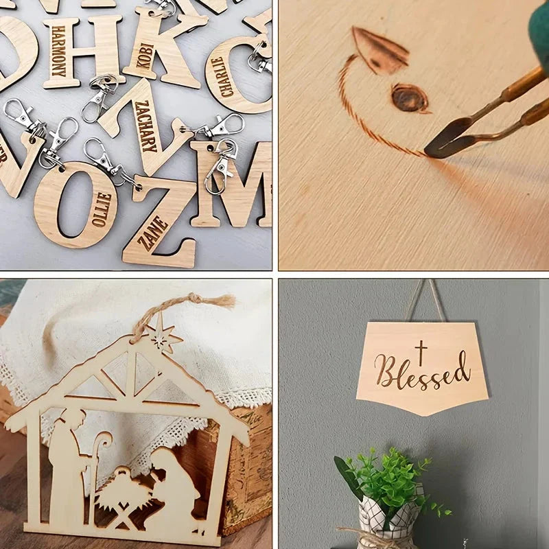 Unfinished Wood Sheets for Crafts - 6x4in/15x10cm (4/8/15 Pcs) | DIY Arts & Projects