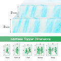 2-3 Inch Gel Memory Foam Mattress Bed Topper Cooling Soft and Breathable