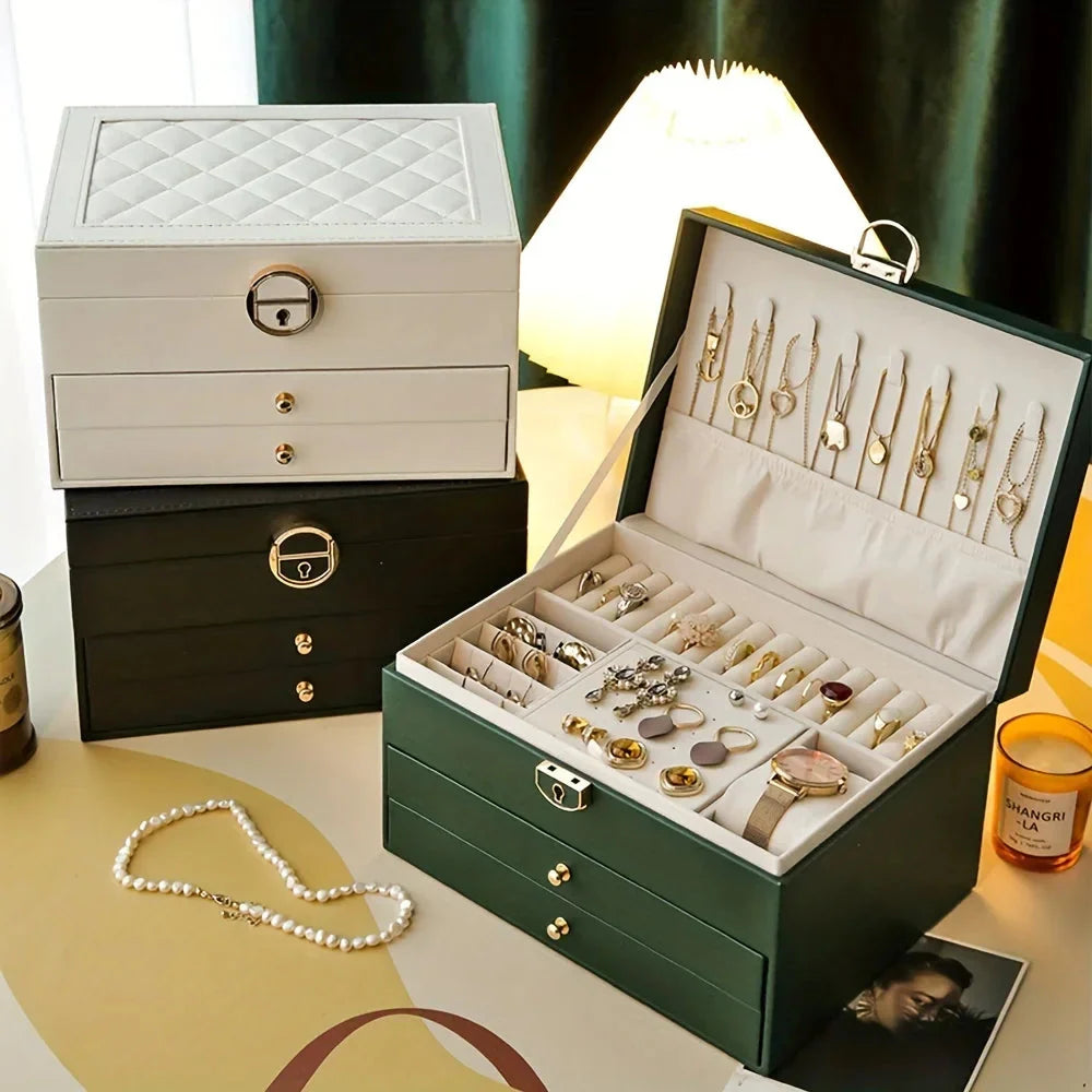 Jewelry Storage Box – Necklace & Earrings Organizer for Gifts