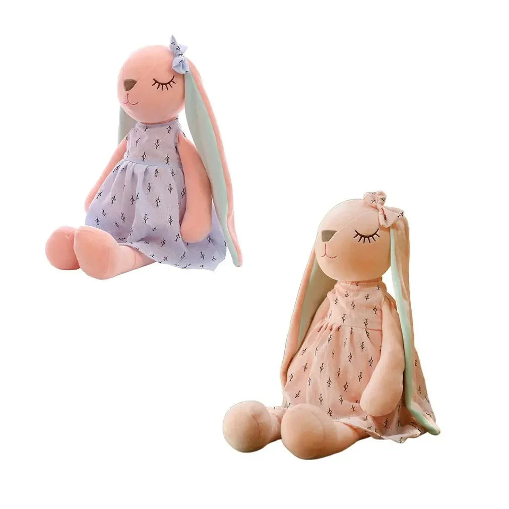 35cm Cute Bunny Plush Toy – Soothing Sleeping Rabbit Doll for Kids