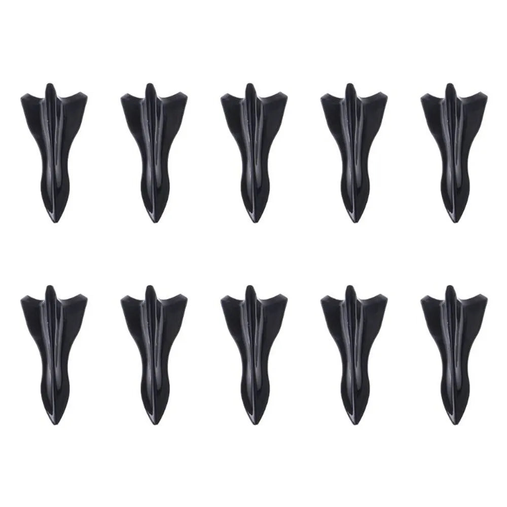 10Pcs Universal PU Rear Roof Shark Fins Spoiler Wing Kit Car Roof Spoiler Bumper Spoiler Shark Fin Diffuser Vortex Generator