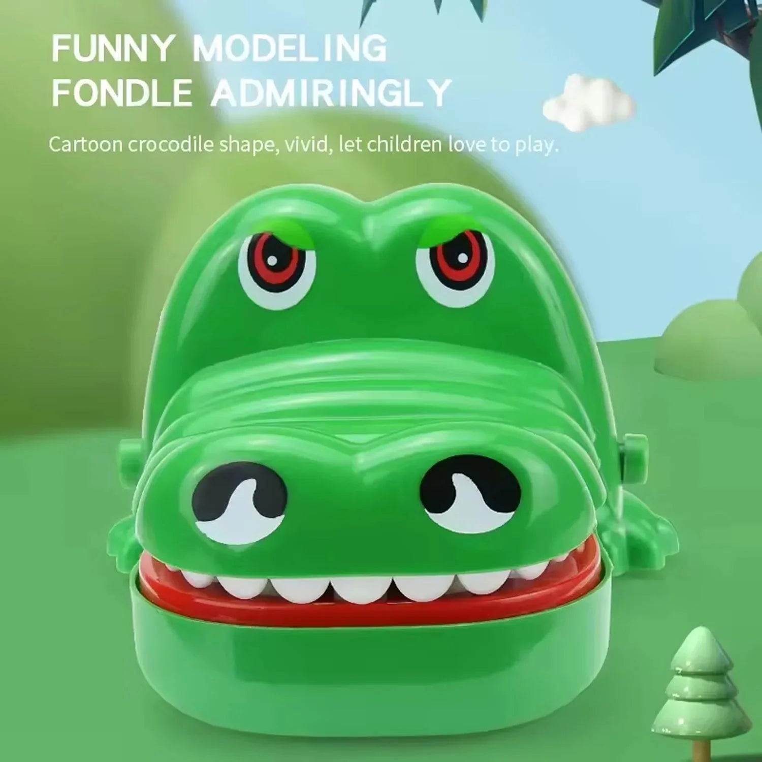 New Family Toys Crocodile Teeth Toys Alligator Family Party Toy Interactive Mini Biting Finger Game Non‑Toxic for Family Games