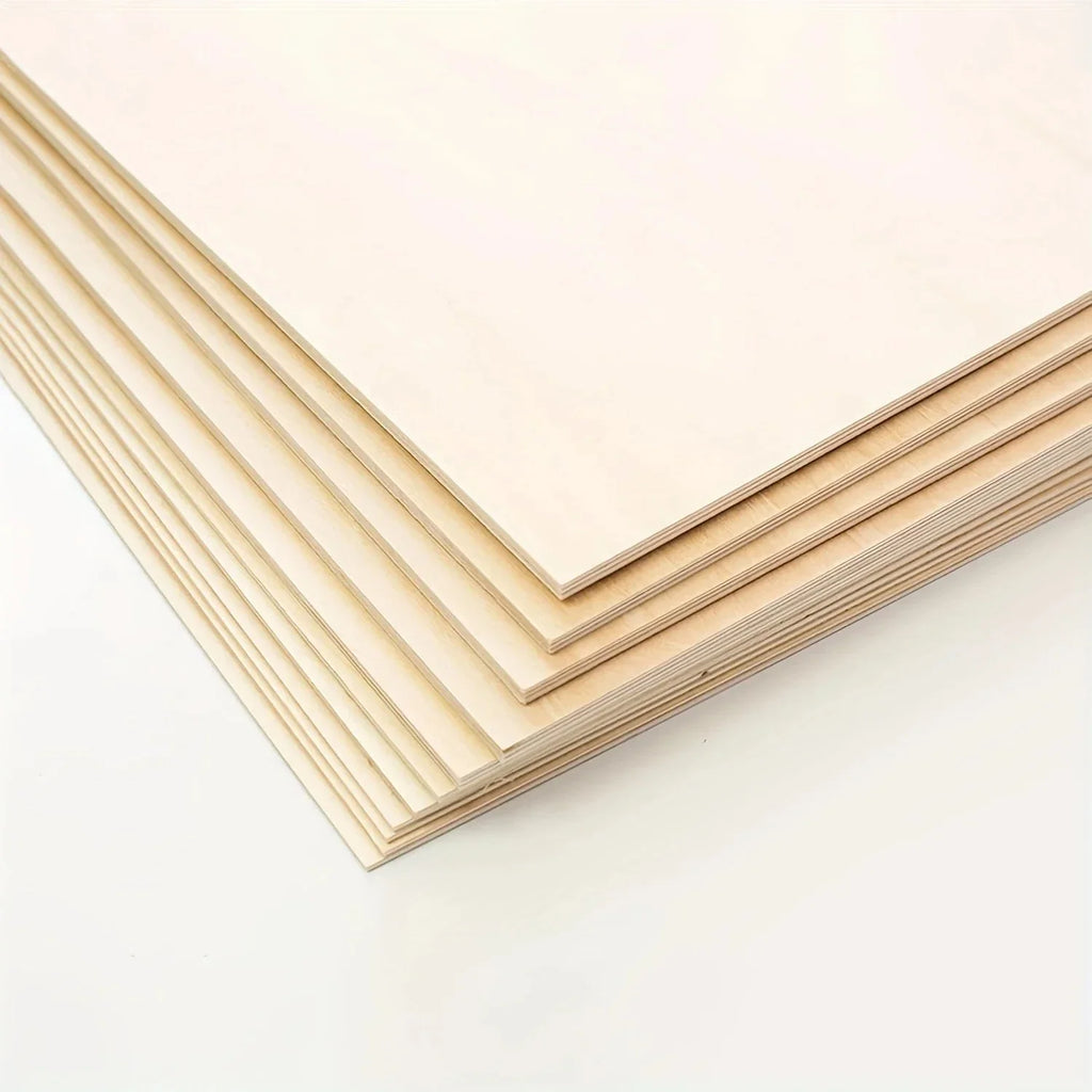 Unfinished Wood Sheets for Crafts - 6x4in/15x10cm (4/8/15 Pcs) | DIY Arts & Projects