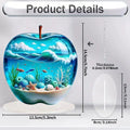 Acrylic Crystal Glass Apple Table Ornament Decoration