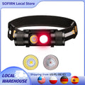 H25LR LED 90 High CRI Rechargeable Headlamp Powerful Lightweight Head Flashlight with Bright White Light  660nm Deep Red Torch