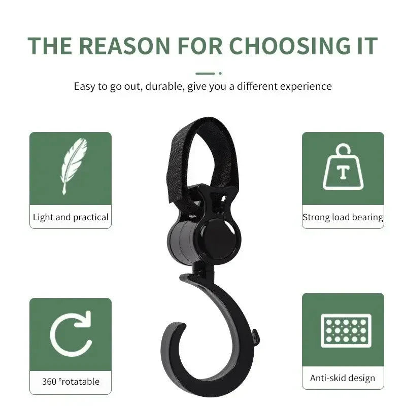 Cartoon Stroller Hook Set Umbrella & Car Seat Hooks