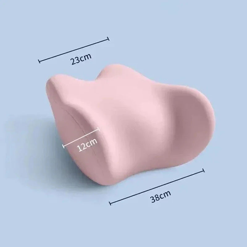 Ergonomic Lumbar Support Pillow for Sleeping – Memory Foam Back Cushion for Lower Back Pain Relief