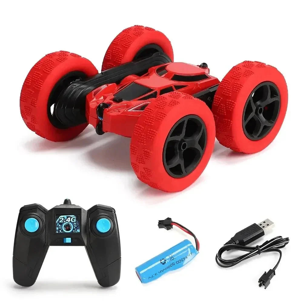Rc Stunt Car Kids Double Sided Flip Remote Control Cars 2.4G High Speed 360° Rotation Drift Auto Toys Gifts for Boy & Girls