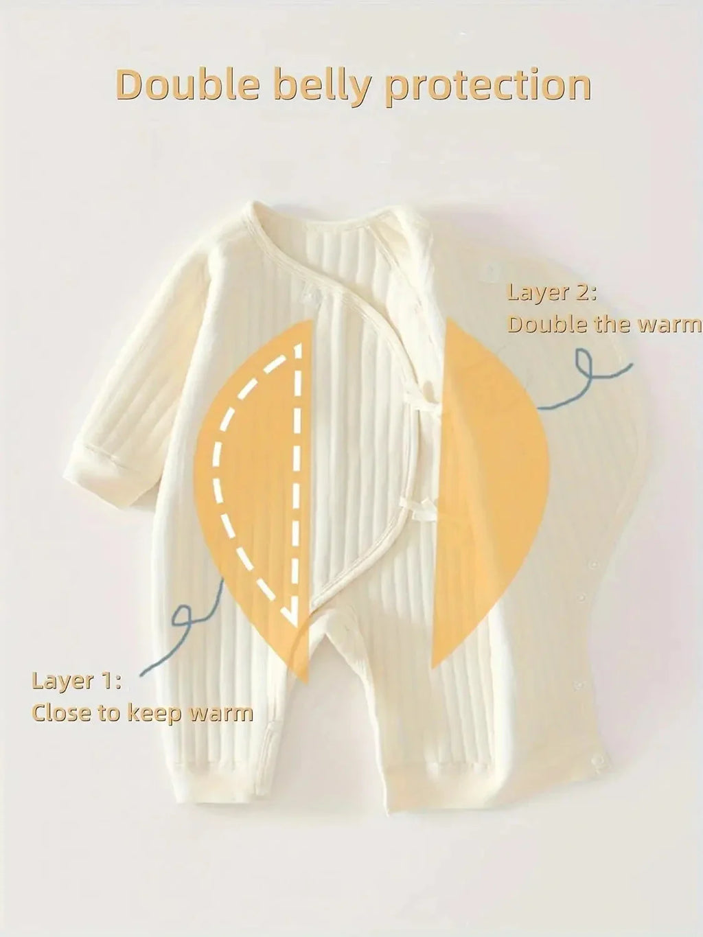 Baby Winter Bodysuit (0–6M) – Thick Cotton Animal Print Onesie for Boys & Girls