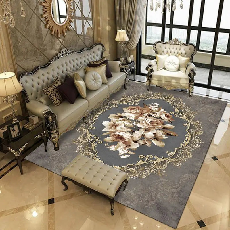 Luxury European Carpets for Living Room, Bedroom 200x300 Home Large Area Rugs Rug Washable