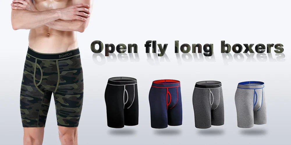 5Pcs Men's Cotton Underwear Short Boxers