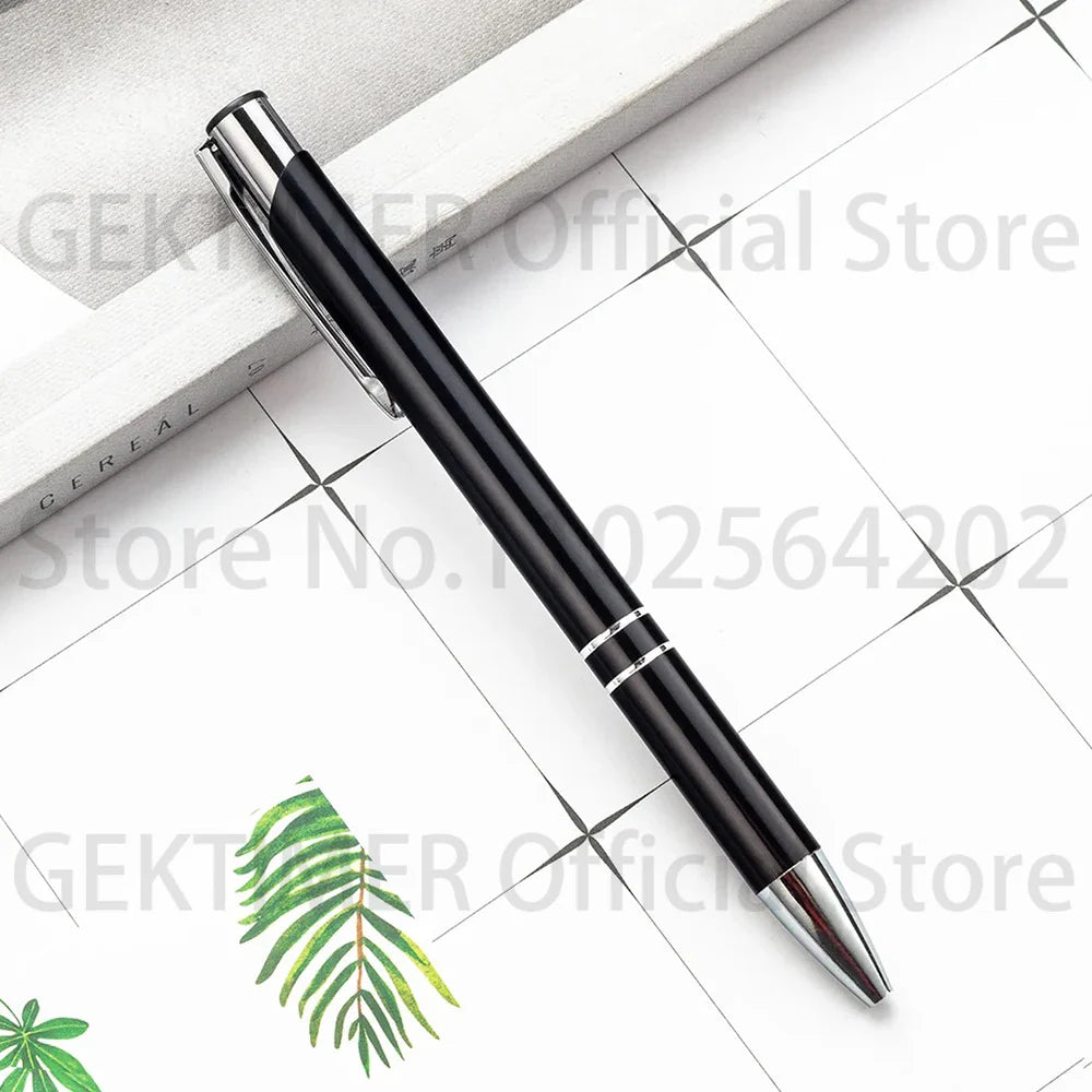 100 50 20 Pcs Custom Ballpoint Pen Metal Pen Support Custom Logo Advertising Personalized Pen Advertising Gift