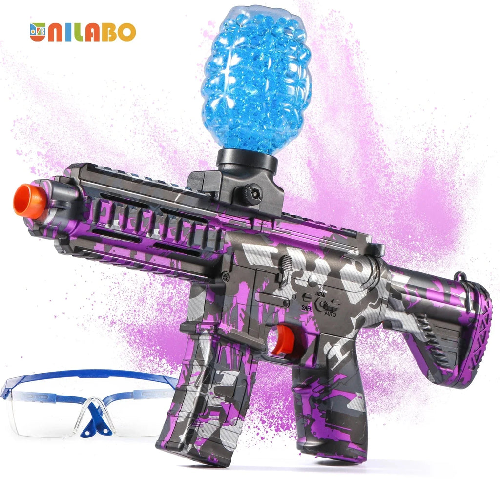 M416 Electric Ball Blaster Toy Gun – High-Speed Rechargeable Toy with Metallic Finish, Perfect Holiday Gift (Bullets Excluded)