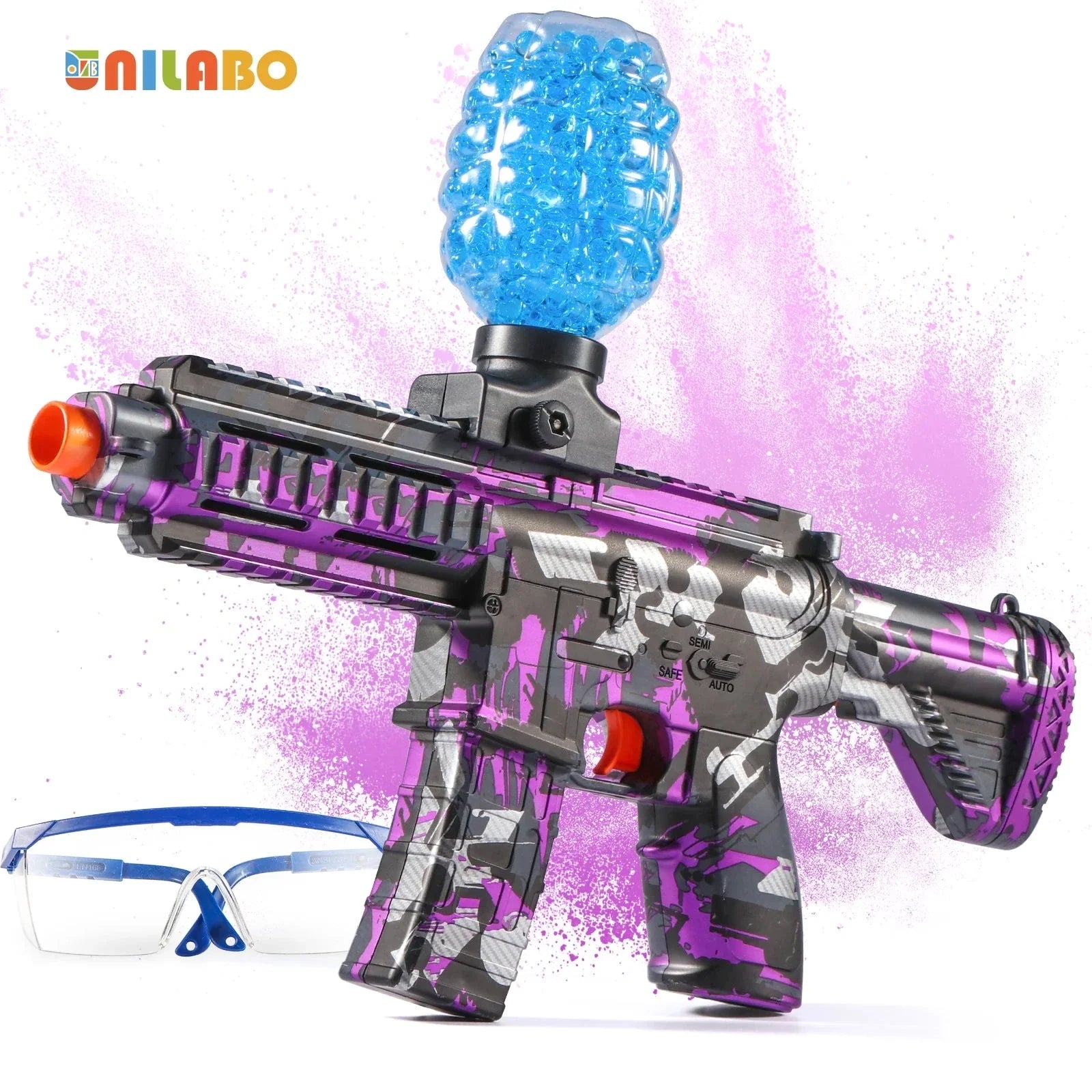 M416 Electric Ball Blaster Toy Gun – High-Speed Rechargeable Toy with Metallic Finish, Perfect Holiday Gift (Bullets Excluded)
