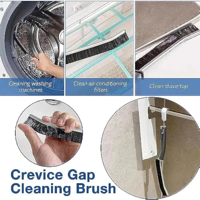 Hard Bristle Crevice Cleaning Brush – Perfect for Tile Joints, Window Tracks, and Seam Cleaning