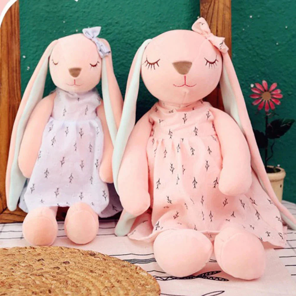 35cm Cute Bunny Plush Toy – Soothing Sleeping Rabbit Doll for Kids
